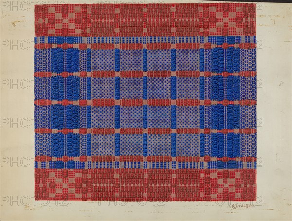 Coverlet (Section), c. 1937.