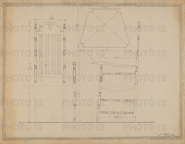 Drawing of Chair, 1935/1942.