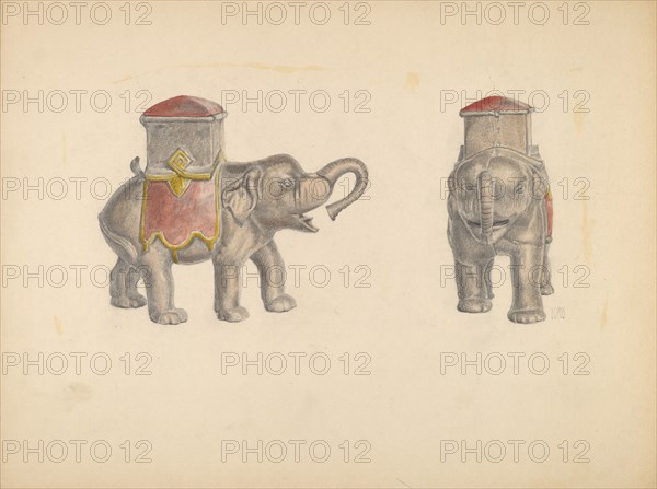 Iron Bank Elephant, c. 1938.
