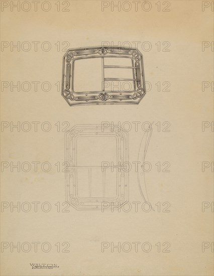Lady's Shoe Buckle, c. 1937.