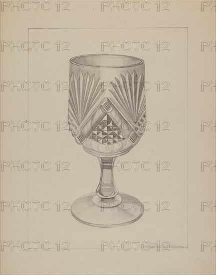 Molded Water Glass, c. 1937.