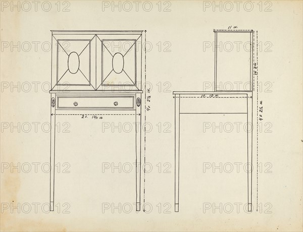 Plan for Rendering, c. 1953.