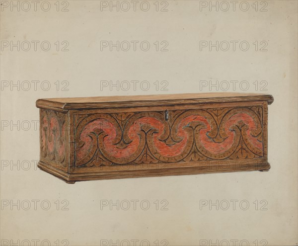 Small Carved Chest, c. 1939.