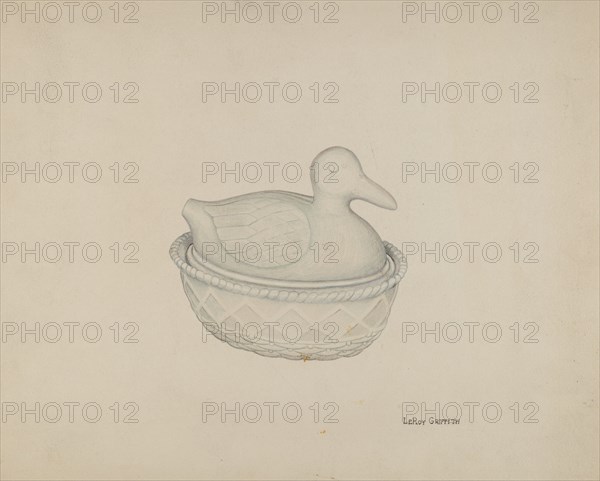 Covered Dish (Duck), c. 1938.