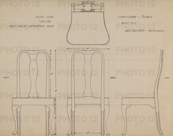 Drawing for Chair, 1935/1942.