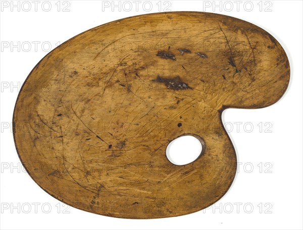 Oval palette of Ary Scheffer.