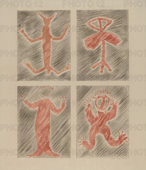 Petroglyph Design, 1935/1942.