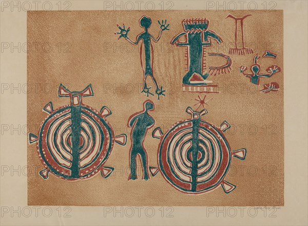 Petroglyph Design, 1935/1942.