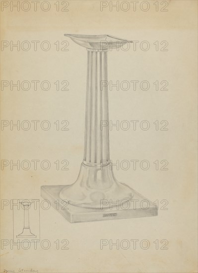 Silver Candle Stand, c. 1936.
