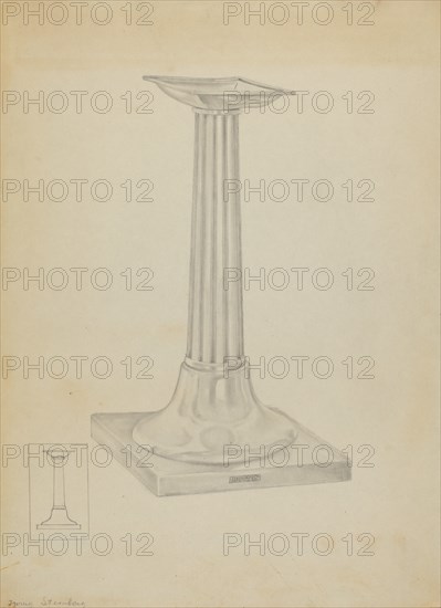 Silver Candle Stand, c. 1936.