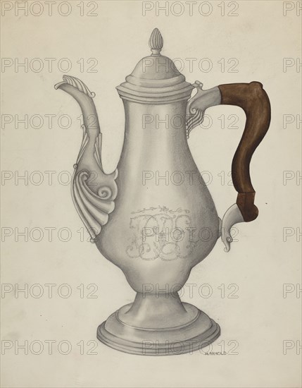 Silver Coffee Pot, 1935/1942.