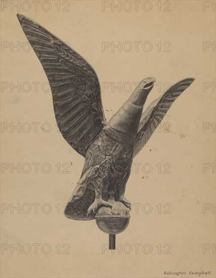 Weather Vane Finial, c. 1936.