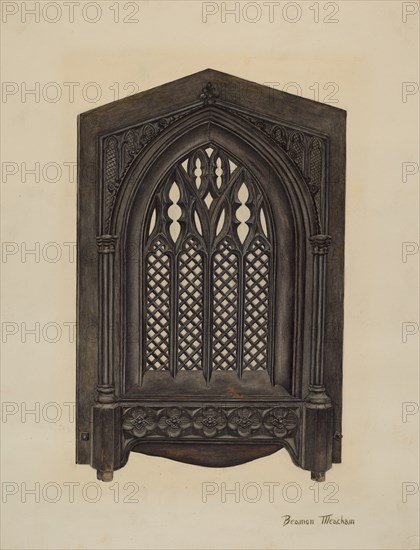 Cast Iron Gate Front, c. 1941.