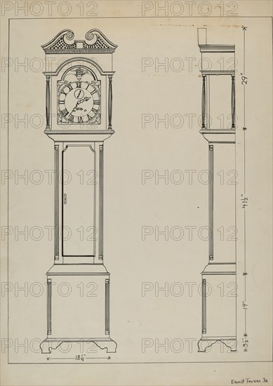 Pen and ink on paper, c. 1936.