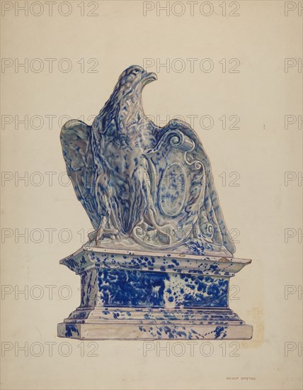 Potpourri Jar: Eagle, c. 1941.