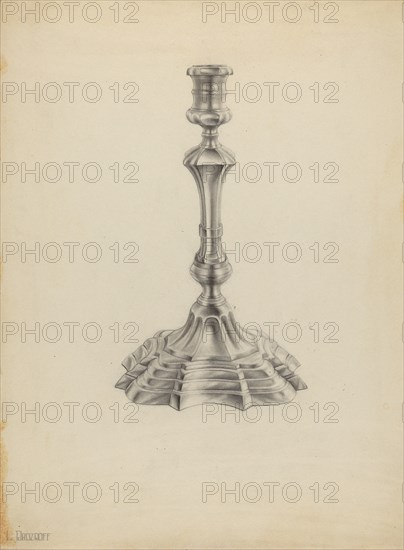 Silver Candlestick, 1935/1942.