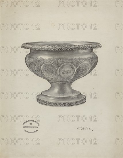 Silver Christening Bowl, 1940.