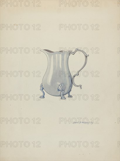 Silver Jug for Cream, c. 1940.