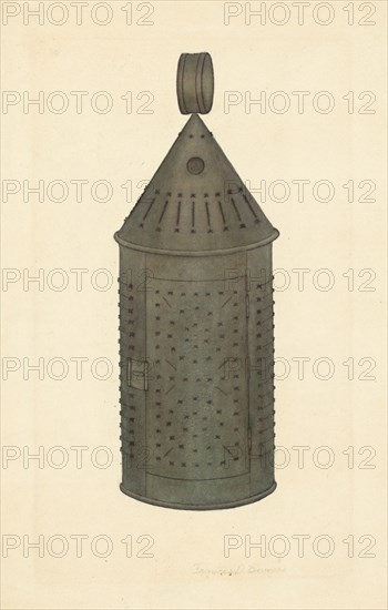 Pierced Tin Lantern, 1935/1942.