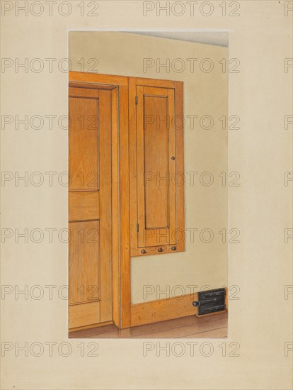 Shaker Built-In Cupboard, 1937.