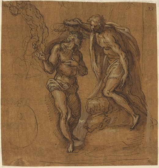 Sketch for a Baptism of Christ.