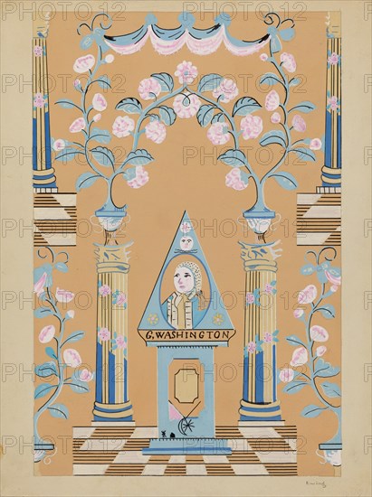 Wall Paper and Border, c. 1936.