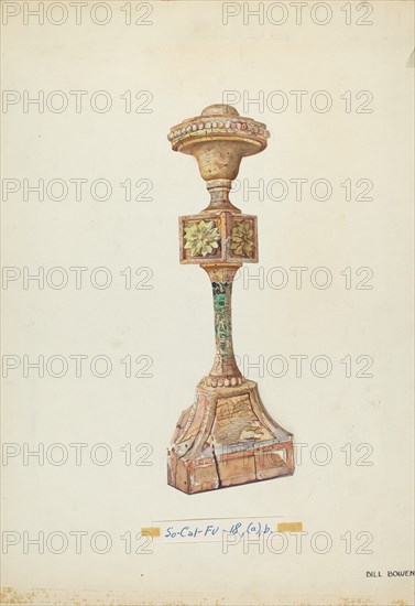 Ceremonial Candlestick, c. 1937.