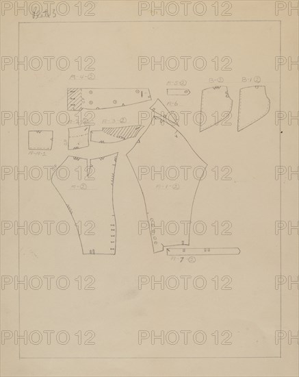 Pattern for Man's Suit, c. 1938.