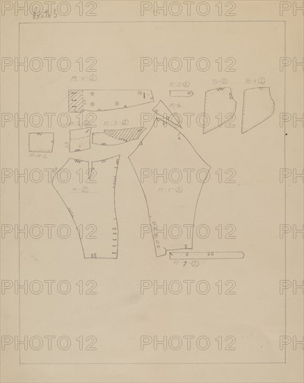 Pattern for Man's Suit, c. 1938.