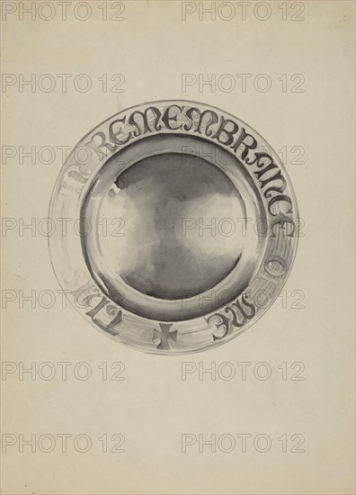 Silver Communion Plate, c. 1936.