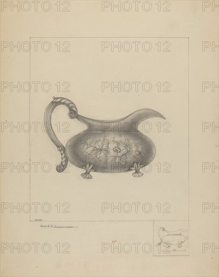 Silver Cream Pitcher, 1935/1942.