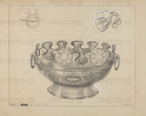 Silver Monteith Bowl, 1935/1942.