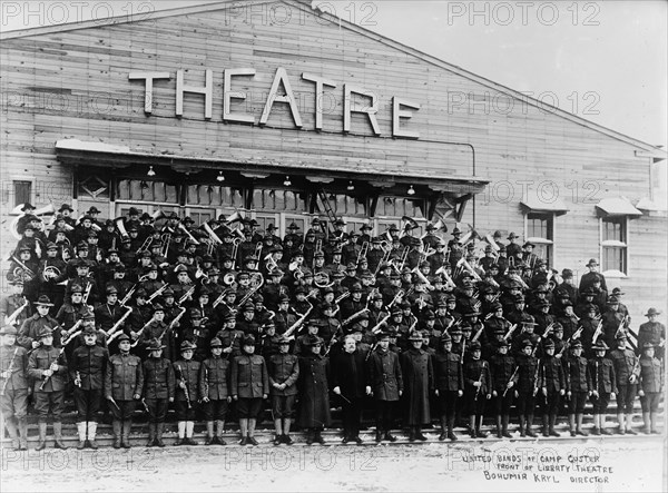 Camp Custer Military Bands, 1918.