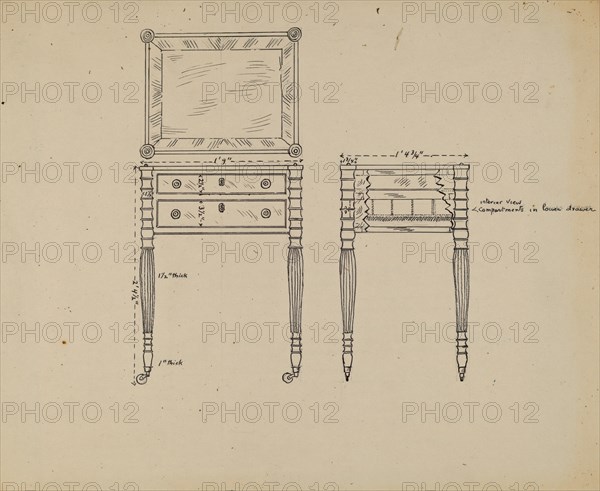 Sewing and Work Table, 1935/1942.