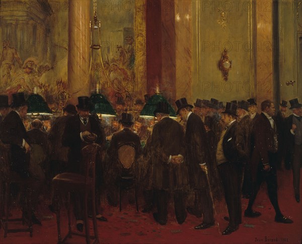 Au cercle, 1908. Gentlemen's club.