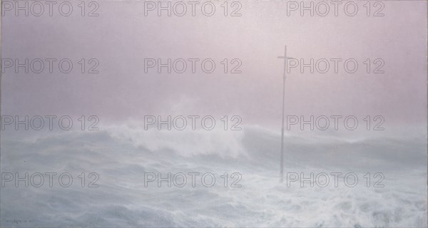 Cross in the mist, Brittany, 1905.