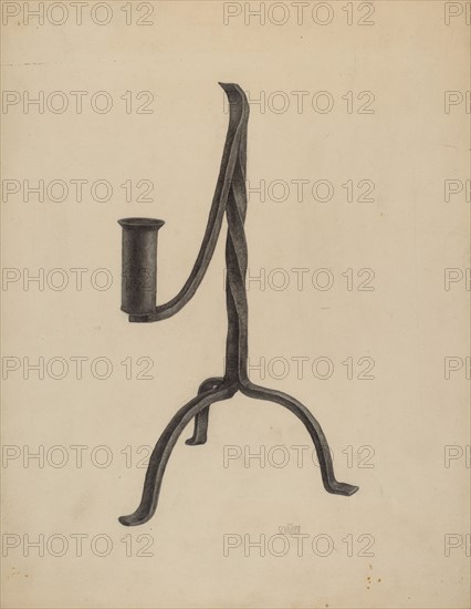 Three Legged Candlestick, c. 1938.