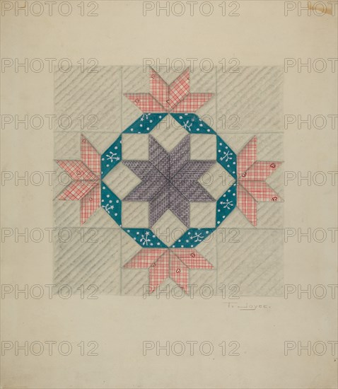 Patchwork Quilt Pattern, 1935/1942.