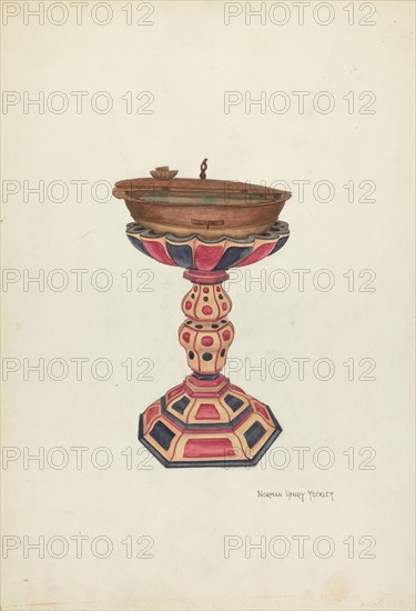 Baptismal Font and Stand, 1935/1942.