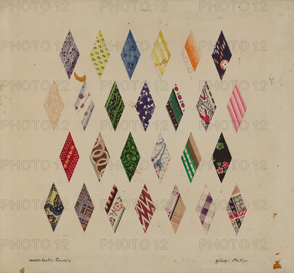 Details of Patchwork Quilt, c. 1937.
