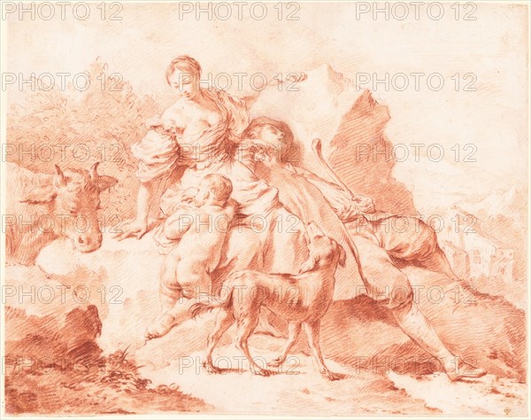 A Shepherd Family Resting, 1735/1740.