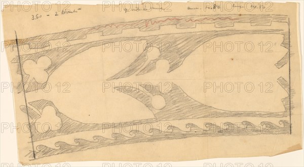 Tracing of a Border Design, 1890/1897.