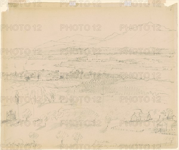 Valley with River and Mountains, 1843.