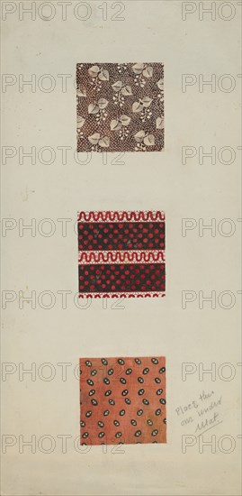 Patchwork from Spread (Quilt), c. 1939.
