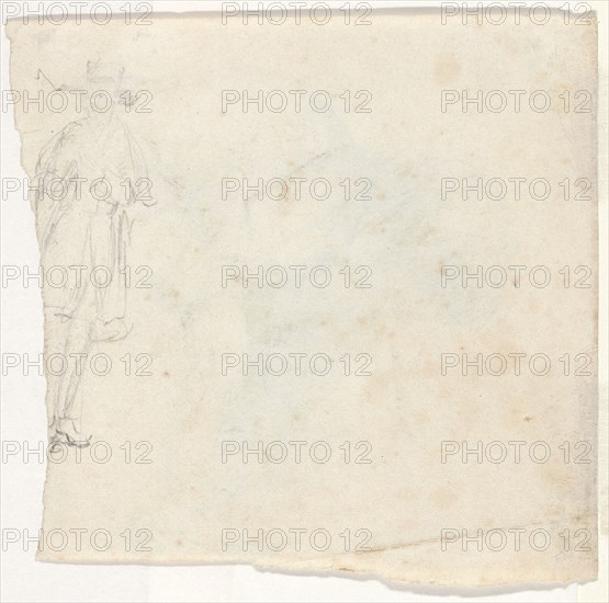 Sketch of a Standing Man [verso], 1827.