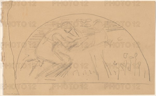 Study for a Lunette [recto], 1890/1897.