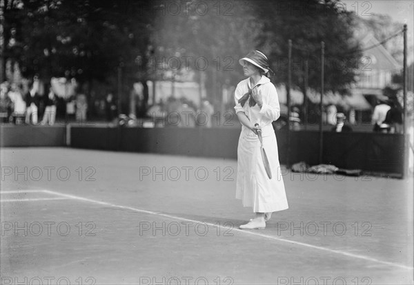 Miss Eva Baker, Tennis Tournament, 1912.