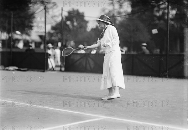 Miss Eva Baker, Tennis Tournament, 1912.