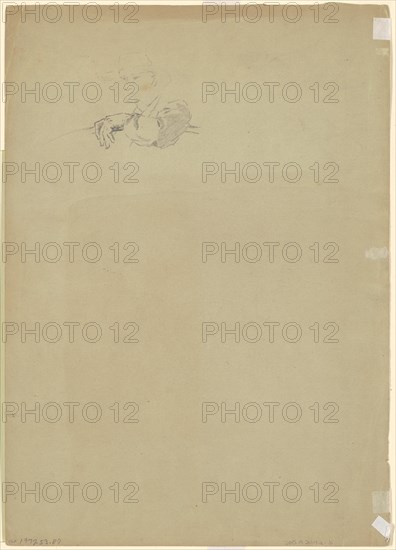 Study of a Farmer [verso], c. 1870-1880.