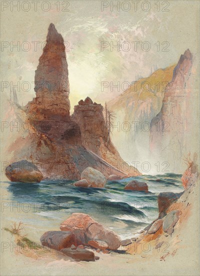 Tower at Tower Falls, Yellowstone, 1872.